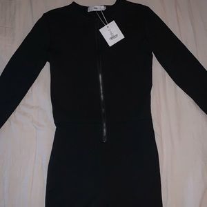 ADIKA Black Zip-Up Romper